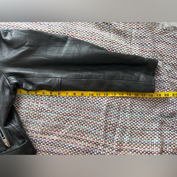 COPY - Understated Leather Oversized Scrunch Jacket - Picture 11 of 15